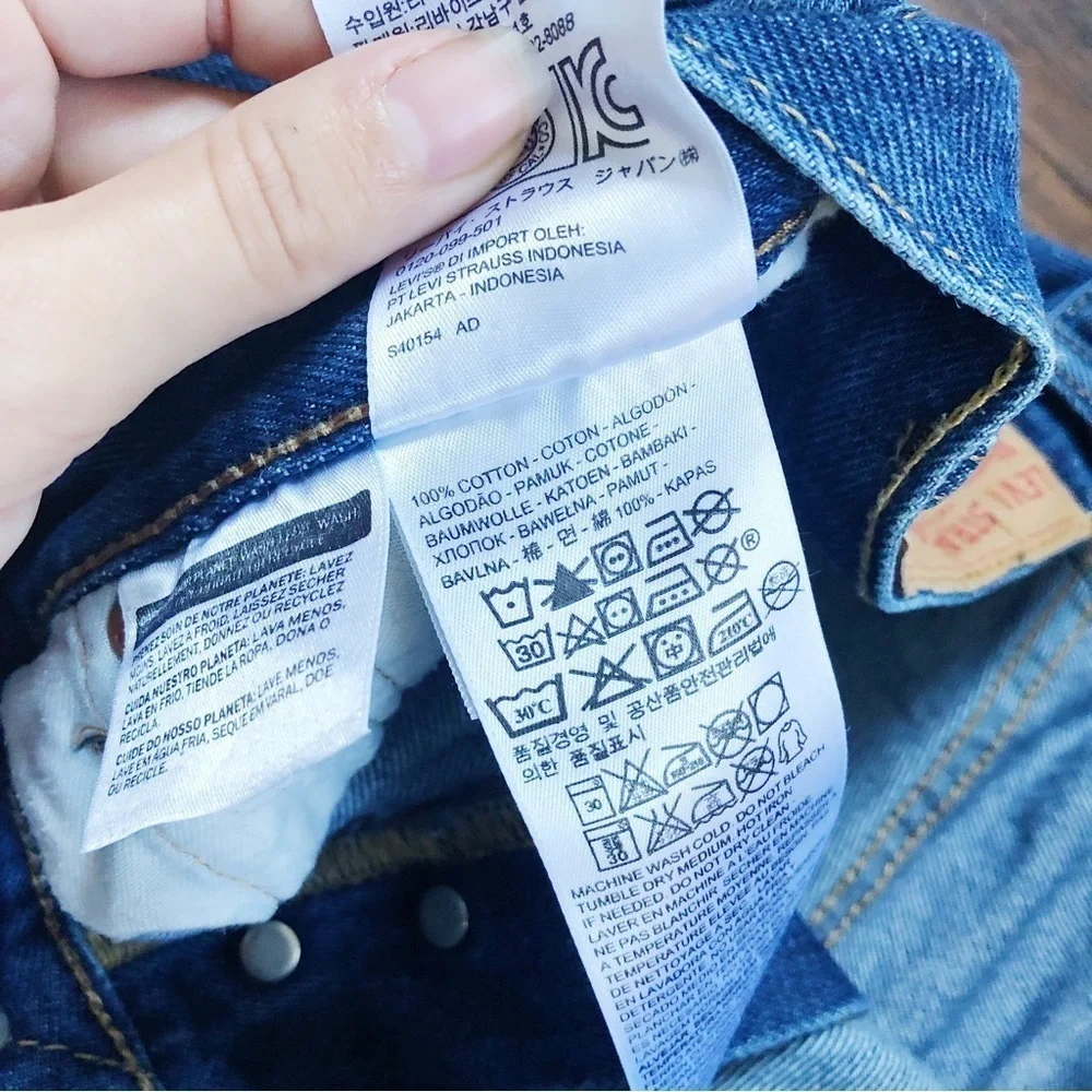 Levi’s • 501 Original Shrink To Fit jeans mid rise straight leg rigid denim